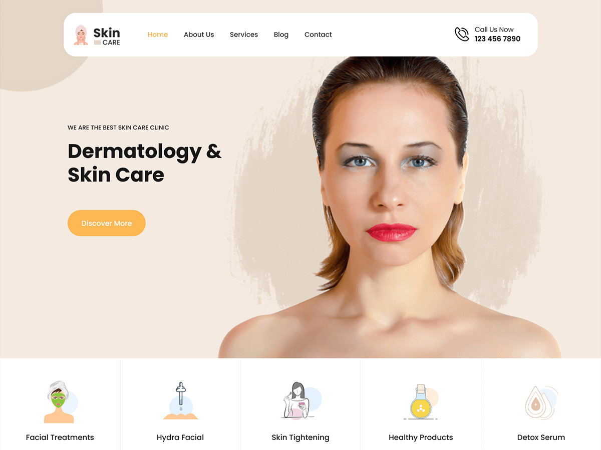SKT Skincare Preview Wordpress Theme - Rating, Reviews, Preview, Demo & Download