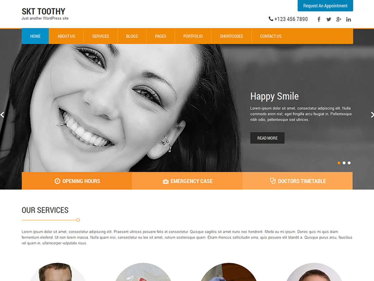SKT Toothy Preview Wordpress Theme - Rating, Reviews, Preview, Demo & Download