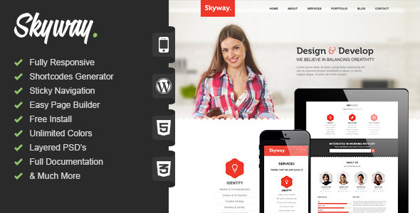 Skyway Preview Wordpress Theme - Rating, Reviews, Preview, Demo & Download