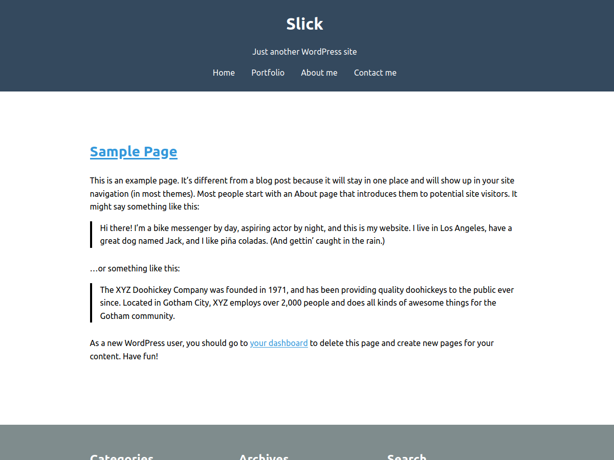 Slick Preview Wordpress Theme - Rating, Reviews, Preview, Demo & Download