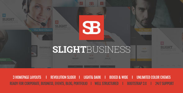 Slight Business Preview Wordpress Theme - Rating, Reviews, Preview, Demo & Download