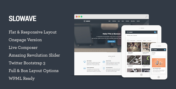 Slowave Preview Wordpress Theme - Rating, Reviews, Preview, Demo & Download