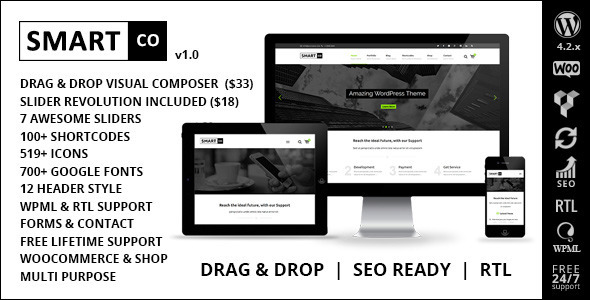 SmartCo Preview Wordpress Theme - Rating, Reviews, Preview, Demo & Download