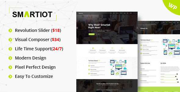 SmartIOT Preview Wordpress Theme - Rating, Reviews, Preview, Demo & Download