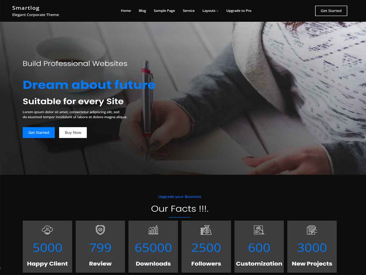Smartlog Preview Wordpress Theme - Rating, Reviews, Preview, Demo & Download