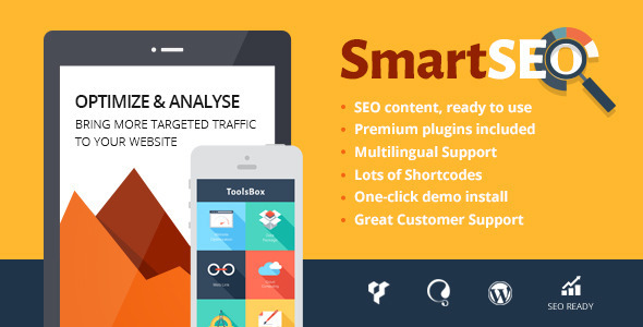 SmartSEO Preview Wordpress Theme - Rating, Reviews, Preview, Demo & Download
