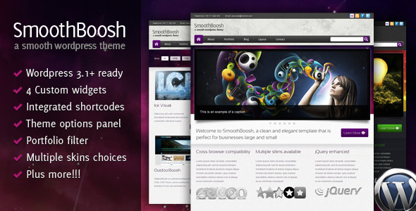SmoothBoosh Preview Wordpress Theme - Rating, Reviews, Preview, Demo & Download