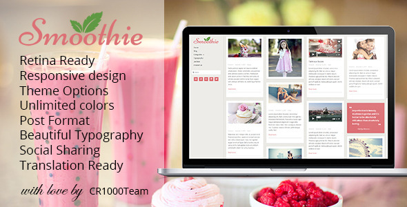 Smoothie Preview Wordpress Theme - Rating, Reviews, Preview, Demo & Download