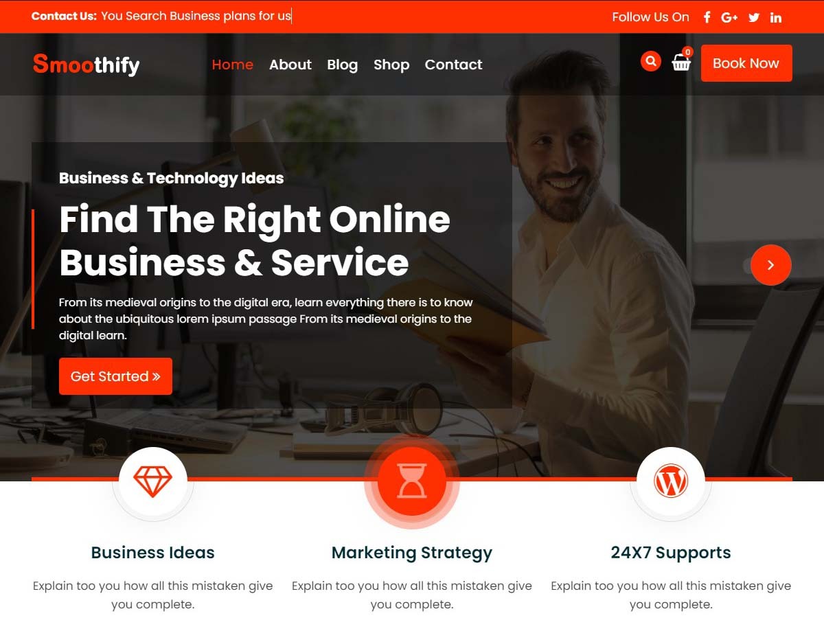 Smoothify Preview Wordpress Theme - Rating, Reviews, Preview, Demo & Download