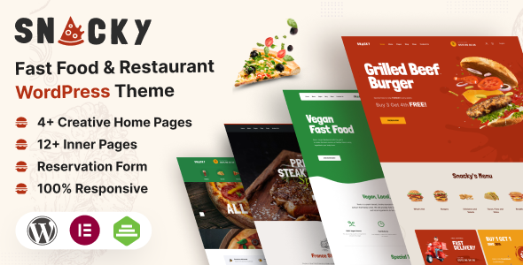 Snacky Preview Wordpress Theme - Rating, Reviews, Preview, Demo & Download