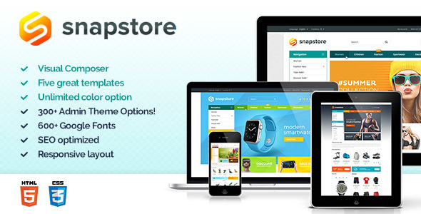Snapstore Preview Wordpress Theme - Rating, Reviews, Preview, Demo & Download