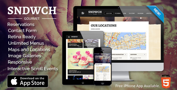 SNDWCH Preview Wordpress Theme - Rating, Reviews, Preview, Demo & Download
