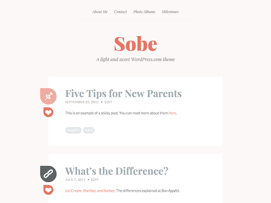 Sobe Preview Wordpress Theme - Rating, Reviews, Preview, Demo & Download