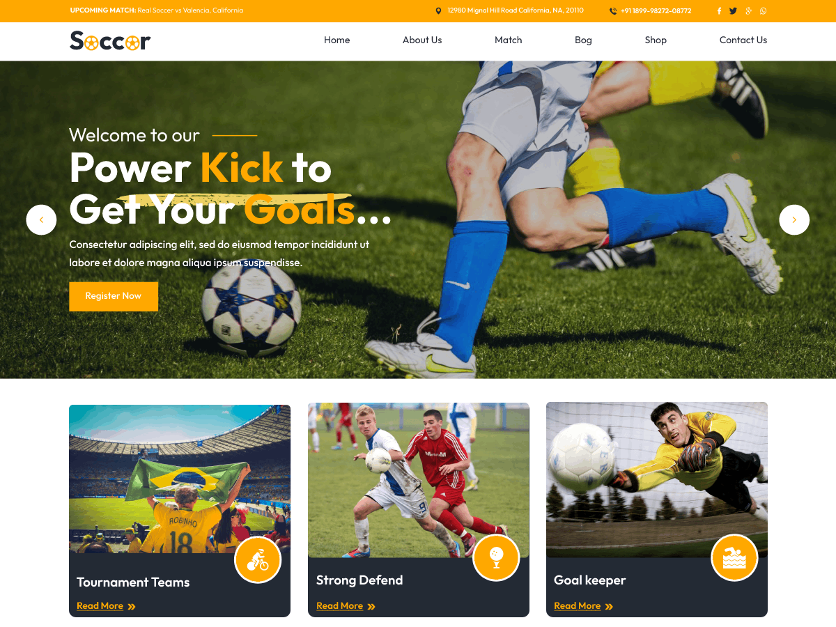 Soccer Football Preview Wordpress Theme - Rating, Reviews, Preview, Demo & Download