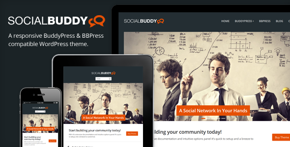 Social Buddy Preview Wordpress Theme - Rating, Reviews, Preview, Demo & Download