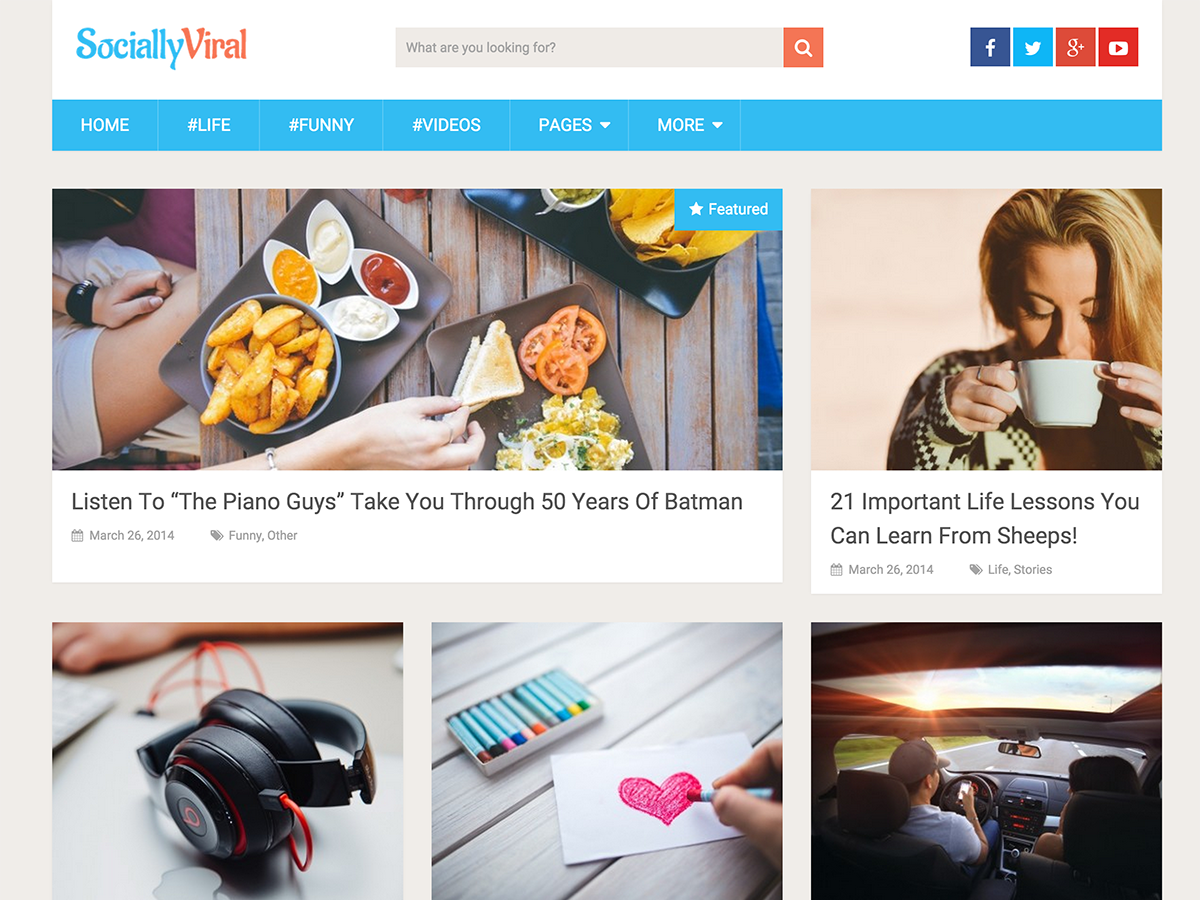 SociallyViral Preview Wordpress Theme - Rating, Reviews, Preview, Demo & Download