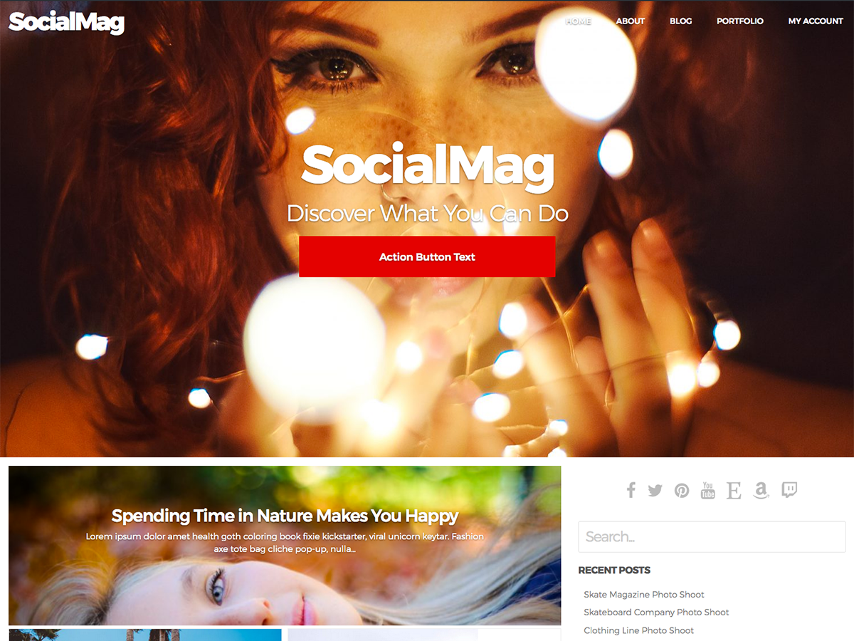 SocialMag Preview Wordpress Theme - Rating, Reviews, Preview, Demo & Download