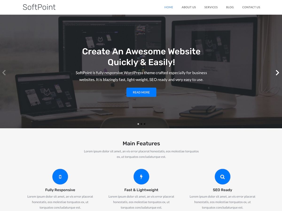 SoftPoint Preview Wordpress Theme - Rating, Reviews, Preview, Demo & Download
