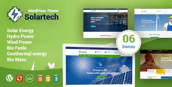 Solar Tech Preview Wordpress Theme - Rating, Reviews, Preview, Demo & Download