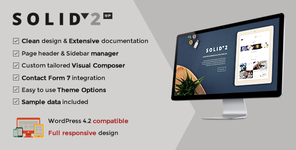 Solid Preview Wordpress Theme - Rating, Reviews, Preview, Demo & Download