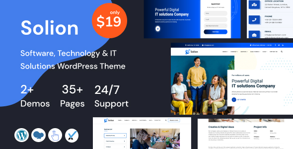 Solion Preview Wordpress Theme - Rating, Reviews, Preview, Demo & Download