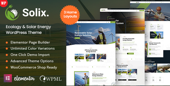 Solix Preview Wordpress Theme - Rating, Reviews, Preview, Demo & Download