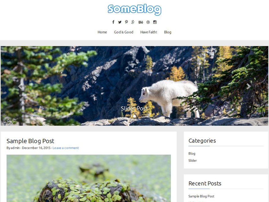 SomeBlog Preview Wordpress Theme - Rating, Reviews, Preview, Demo & Download