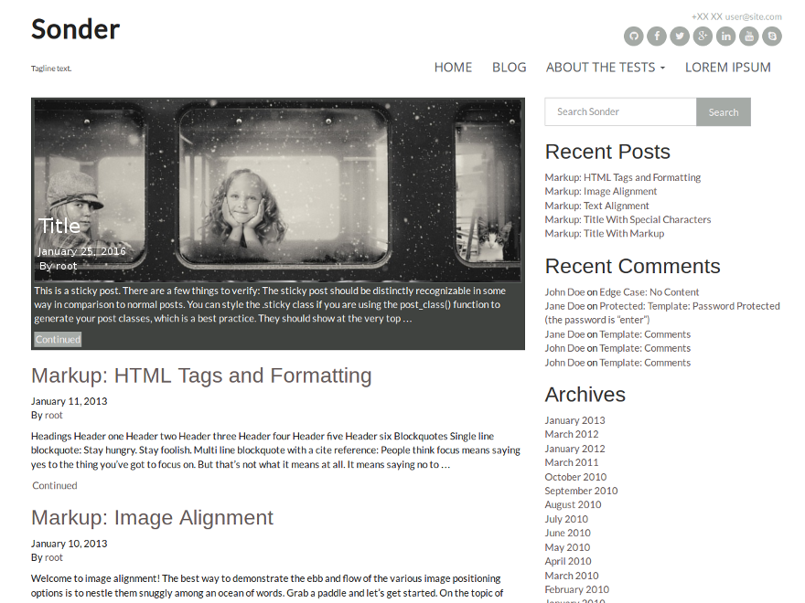 Sonder Preview Wordpress Theme - Rating, Reviews, Preview, Demo & Download
