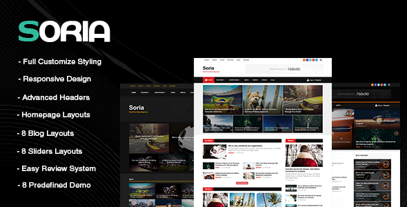 Soria Preview Wordpress Theme - Rating, Reviews, Preview, Demo & Download