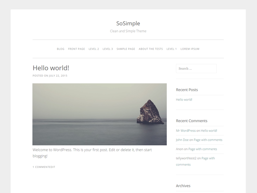 SoSimple Preview Wordpress Theme - Rating, Reviews, Preview, Demo & Download