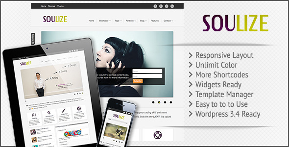 Soulize Preview Wordpress Theme - Rating, Reviews, Preview, Demo & Download