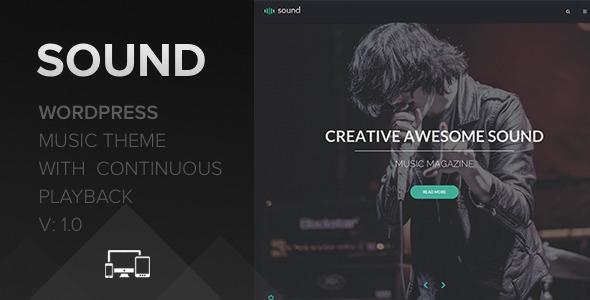 Sound Music Preview Wordpress Theme - Rating, Reviews, Preview, Demo & Download