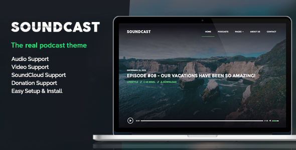 Soundcast Preview Wordpress Theme - Rating, Reviews, Preview, Demo & Download