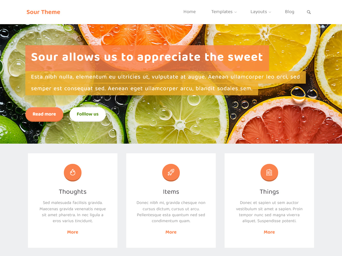 Sour Preview Wordpress Theme - Rating, Reviews, Preview, Demo & Download
