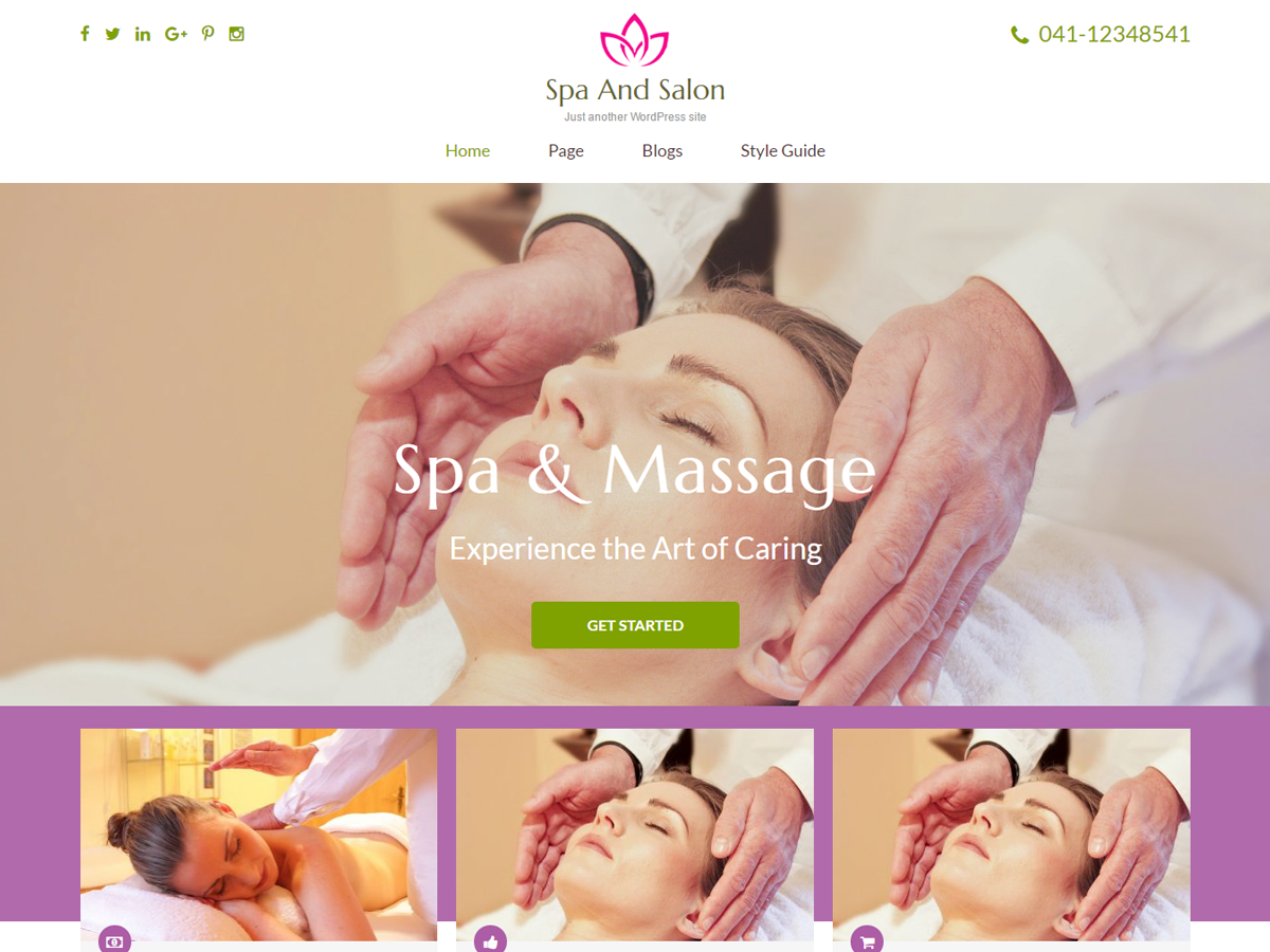 Spa And Preview Wordpress Theme - Rating, Reviews, Preview, Demo & Download