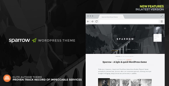 Sparrow Preview Wordpress Theme - Rating, Reviews, Preview, Demo & Download