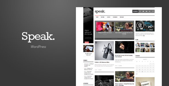 Speak Preview Wordpress Theme - Rating, Reviews, Preview, Demo & Download