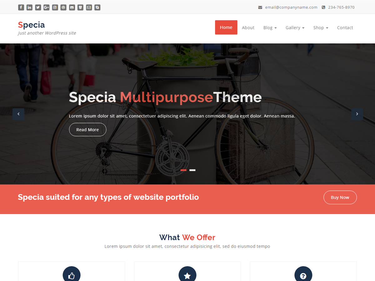 Specia Preview Wordpress Theme - Rating, Reviews, Preview, Demo & Download