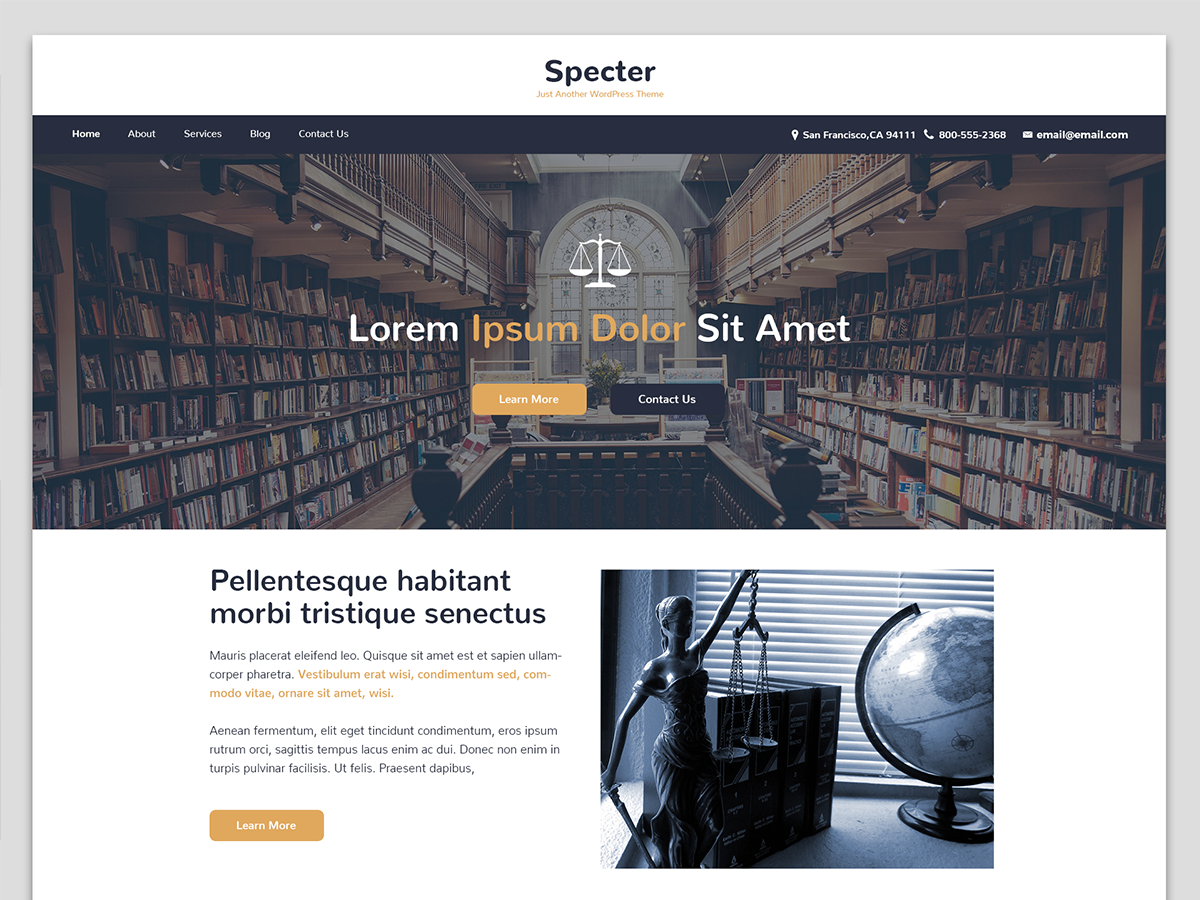Specter Preview Wordpress Theme - Rating, Reviews, Preview, Demo & Download