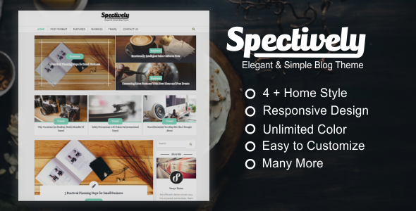 Spectively Preview Wordpress Theme - Rating, Reviews, Preview, Demo & Download
