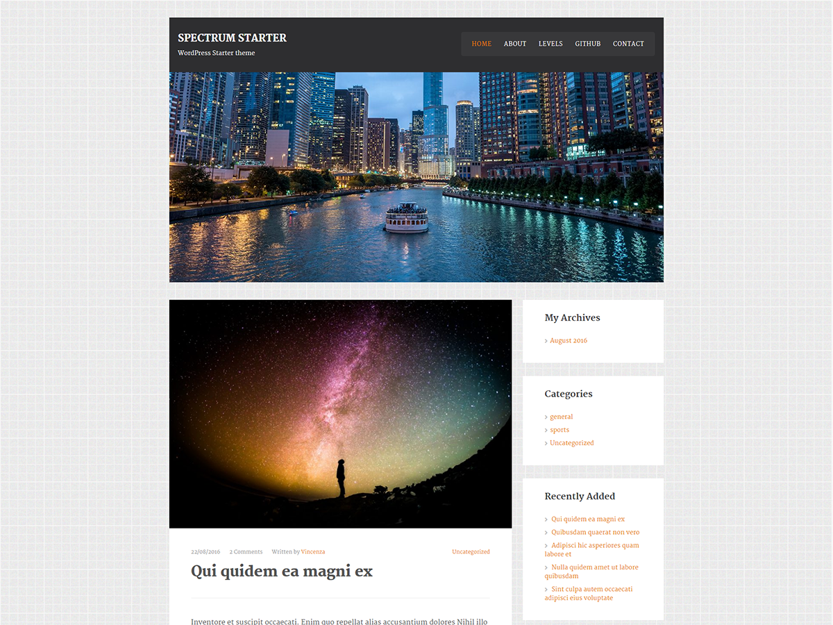 SpectrumStarter Preview Wordpress Theme - Rating, Reviews, Preview, Demo & Download