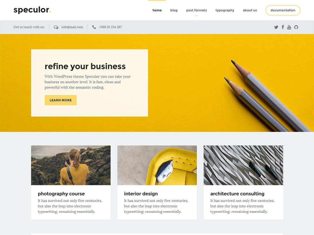 Speculor Preview Wordpress Theme - Rating, Reviews, Preview, Demo & Download