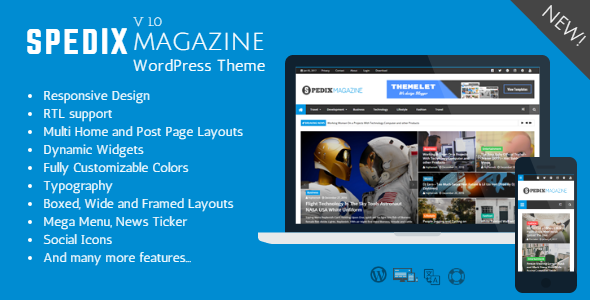 Spedix Preview Wordpress Theme - Rating, Reviews, Preview, Demo & Download