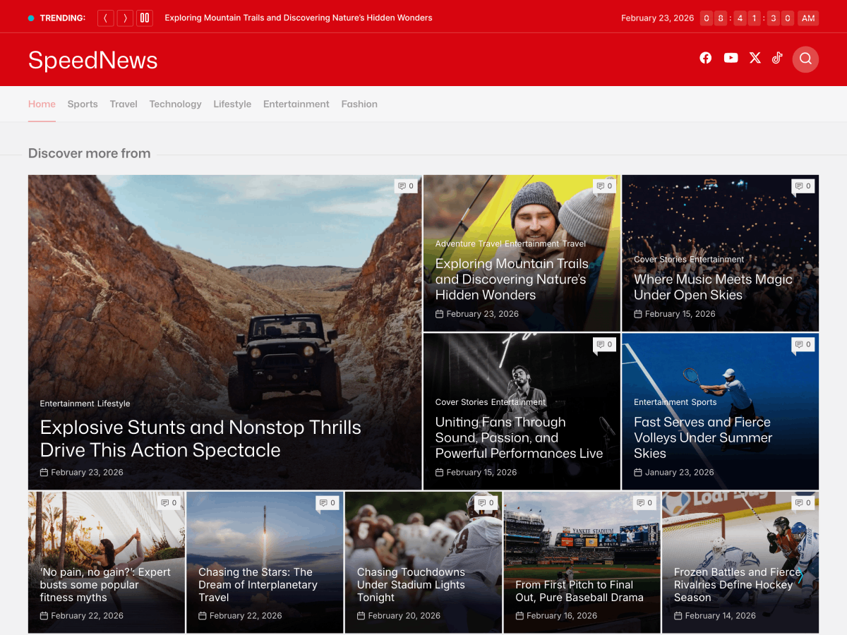 SpeedNews Preview Wordpress Theme - Rating, Reviews, Preview, Demo & Download