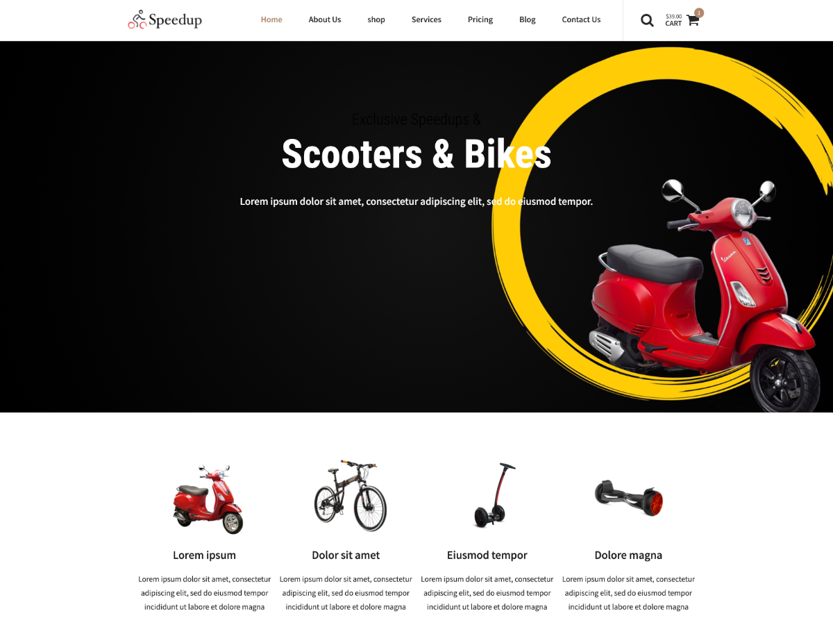 Speedup Store Preview Wordpress Theme - Rating, Reviews, Preview, Demo & Download