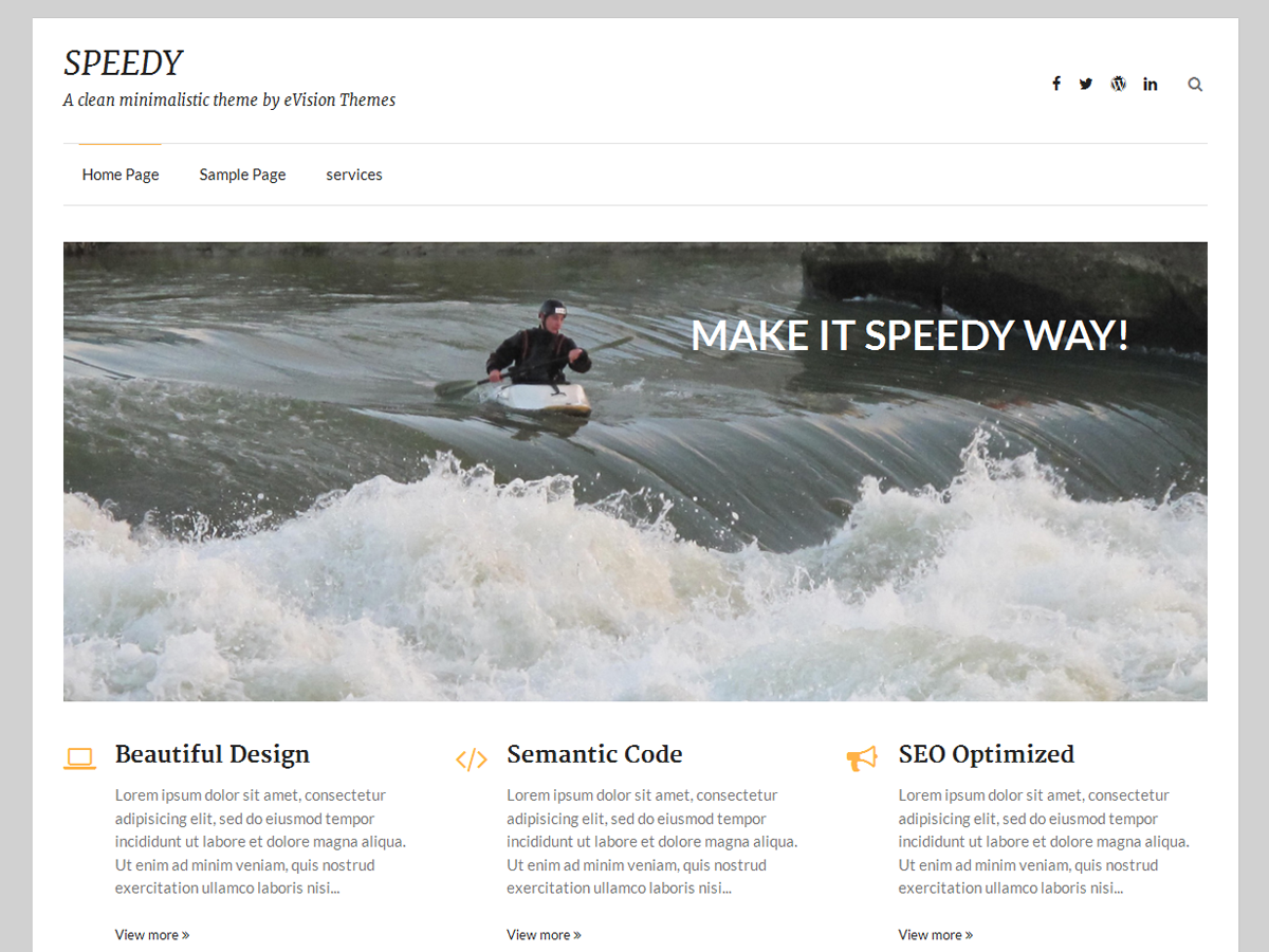 Speedy Preview Wordpress Theme - Rating, Reviews, Preview, Demo & Download