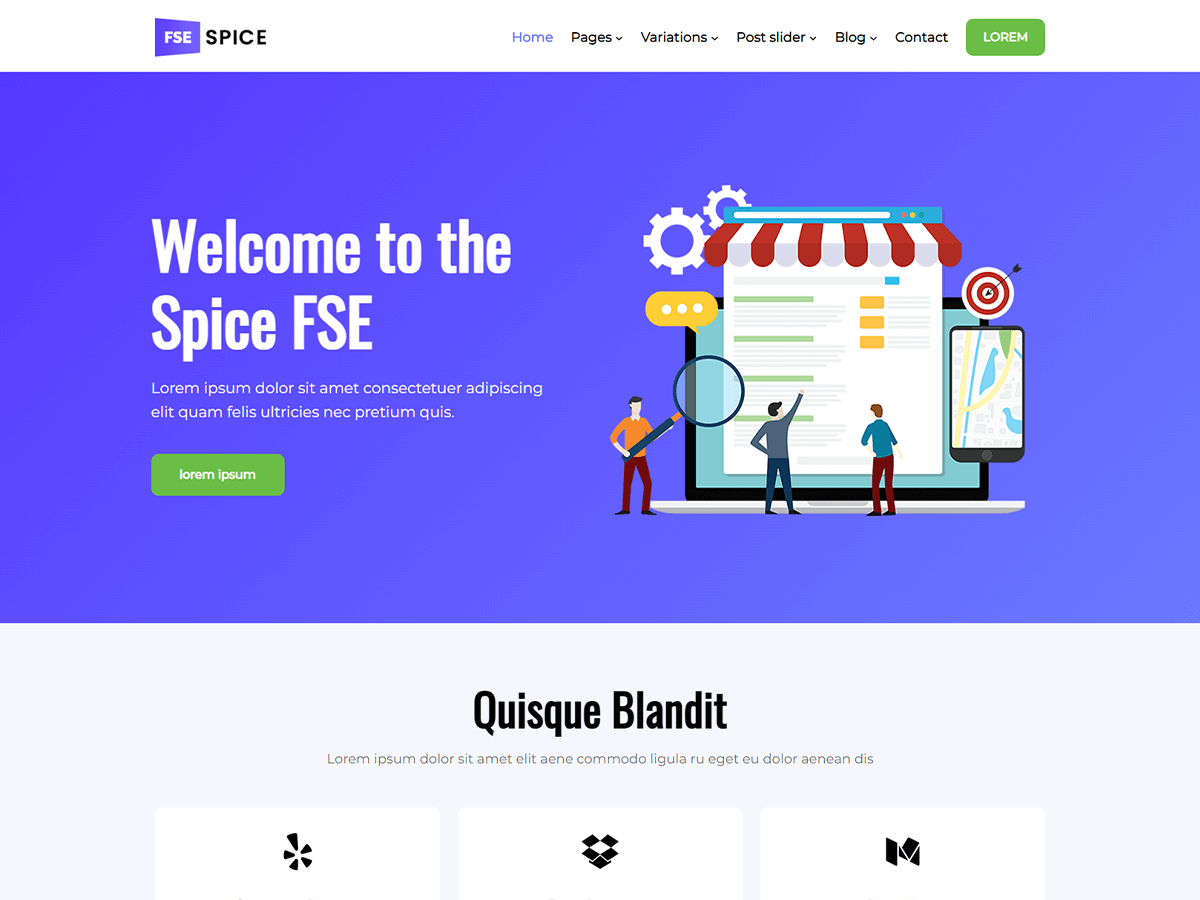 Spice FSE Preview Wordpress Theme - Rating, Reviews, Preview, Demo & Download