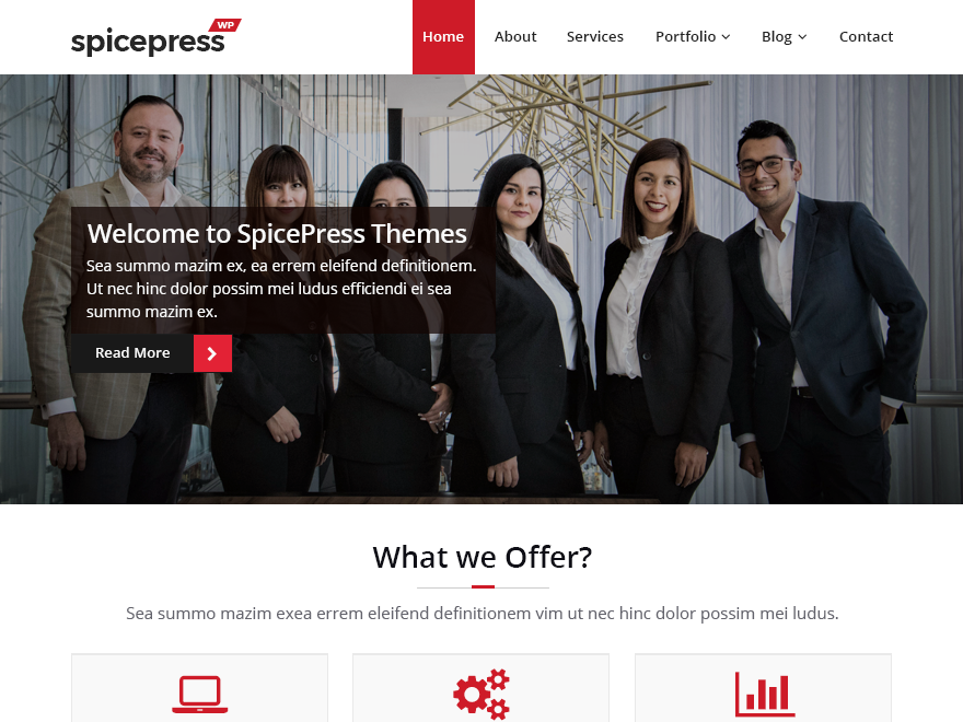 SpicePress Preview Wordpress Theme - Rating, Reviews, Preview, Demo & Download