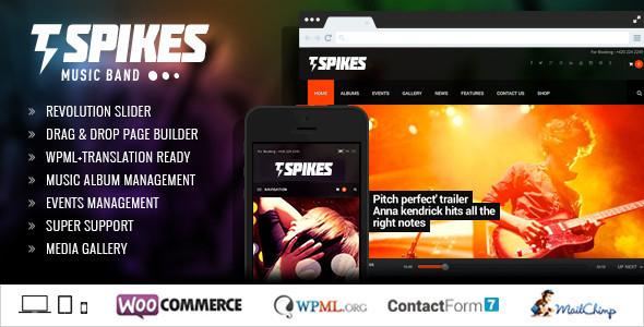 Spikes Preview Wordpress Theme - Rating, Reviews, Preview, Demo & Download