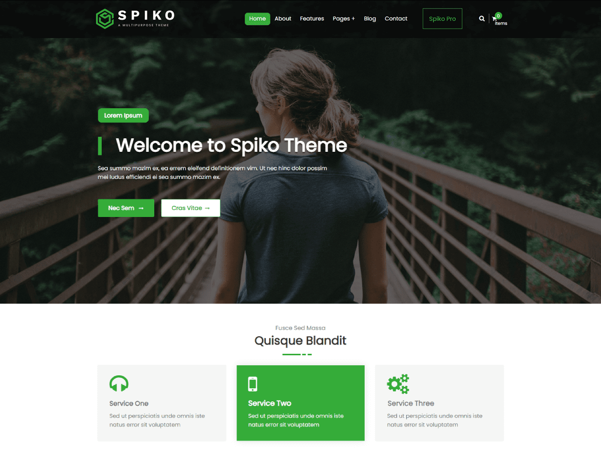 Spiko Preview Wordpress Theme - Rating, Reviews, Preview, Demo & Download